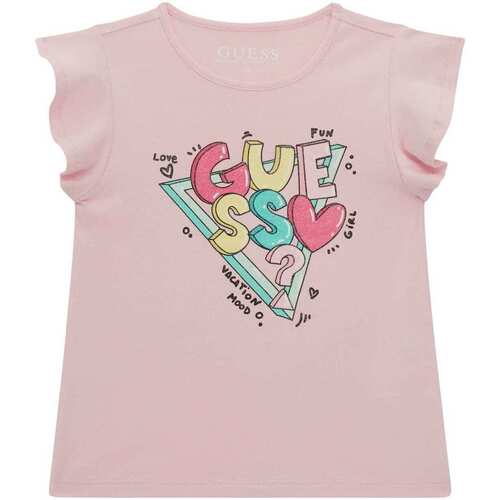 Abbigliamento Bambina T-shirt maniche corte Guess K4GI05K6YW4 2000000451138 Rosa