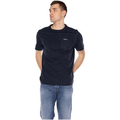 Abbigliamento Uomo T-shirt maniche corte Barbour LANGDON POCKET TEE Blu