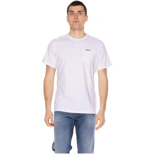 Abbigliamento Uomo T-shirt maniche corte Barbour LANGDON POCKET TEE Bianco