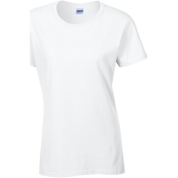 Abbigliamento Donna T-shirts a maniche lunghe Gildan GD006 Bianco