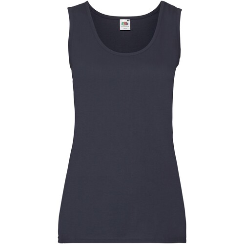 Abbigliamento Donna Top / T-shirt senza maniche Fruit Of The Loom Valueweight Blu
