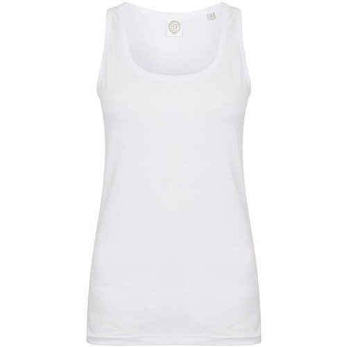 Abbigliamento Donna Top / T-shirt senza maniche Sf Feel Good Bianco