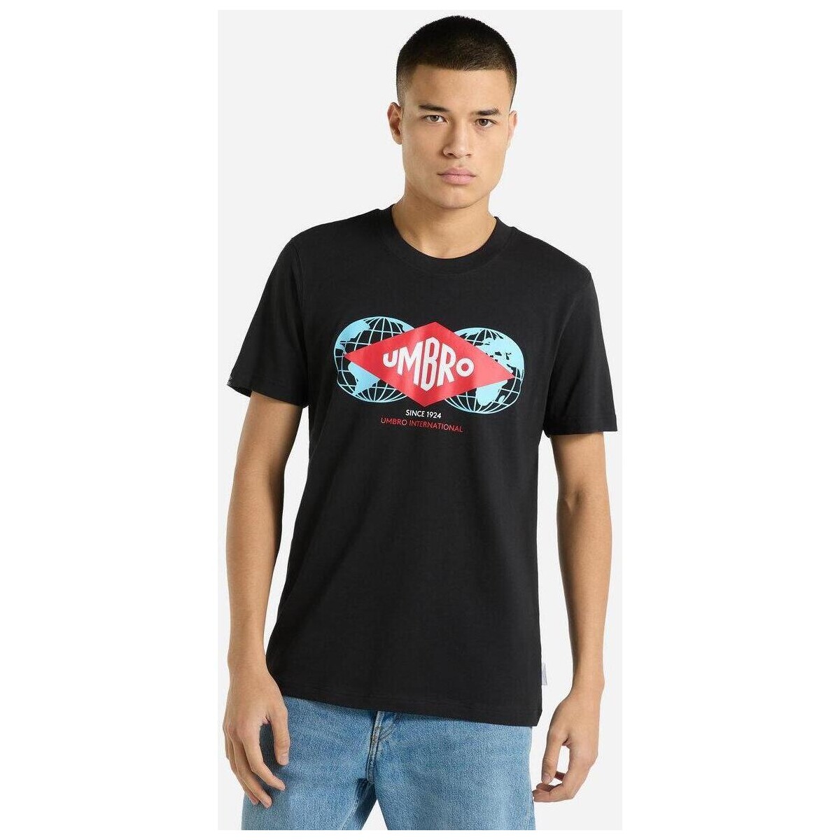 Abbigliamento Uomo T-shirts a maniche lunghe Umbro International Nero