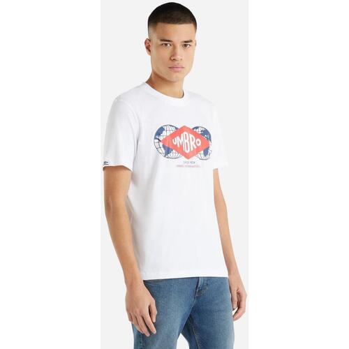 Abbigliamento Uomo T-shirts a maniche lunghe Umbro UO2088 Bianco