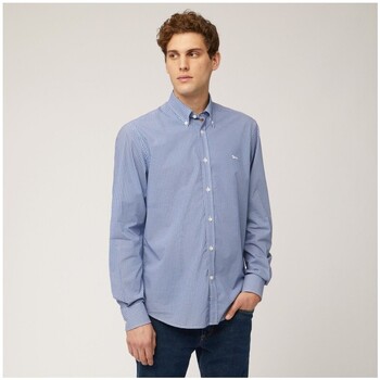 Abbigliamento Uomo Camicie maniche lunghe Harmont & Blaine -CAMICIA MICRODISEGNI Blu
