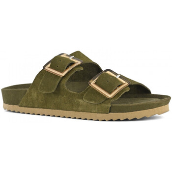 Colors of California Cow suede bio with two buckles Verde
