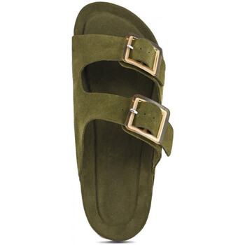 Colors of California Cow suede bio with two buckles Verde