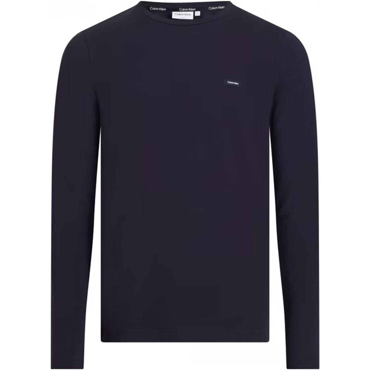 Abbigliamento Uomo T-shirt maniche corte Calvin Klein Jeans STRETCH SLIM FIT LS T-SHIRT Blu