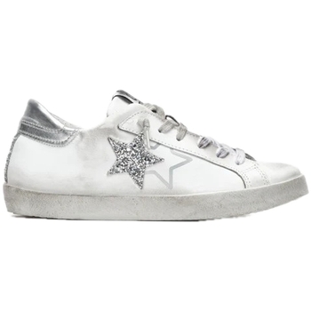 Scarpe Donna Sneakers Balada Sneakers One Star Pelle Bianca - White Silver - 2sd4205-064 Bianco