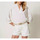 Abbigliamento Donna Jeans 3/4 & 7/8 Twin Set BLUSA IN POPELINE CON PATCH FLOREALI Bianco