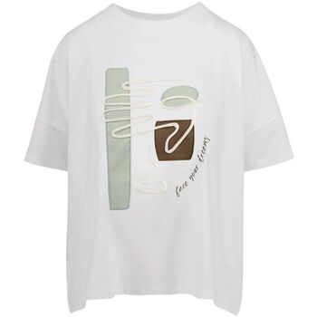 Abbigliamento Donna T-shirt & Polo Bomboogie TW8510 T JIN4-01 Bianco
