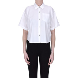 Abbigliamento Donna Camicie MICHAEL Michael Kors Camicia cropped in cotone TPC00003155AE Bianco