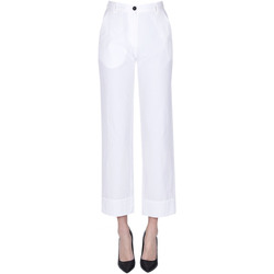 Abbigliamento Donna Chino Massimo Alba Pantaloni in cotone PNP00003130AE Bianco