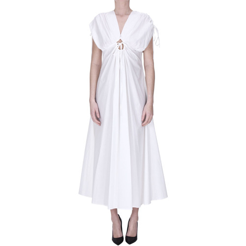 Abbigliamento Donna Vestiti Skills & Genes Abito midi in cotone VS000003172AE Bianco