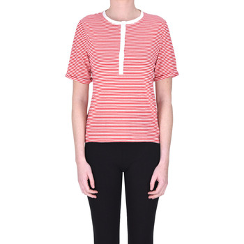 Abbigliamento Donna T-shirt & Polo Fortela T-shirt serafino a righe TPS00003088AE Rosso