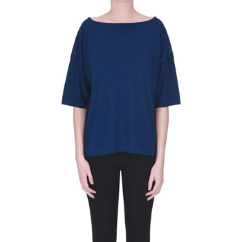 Abbigliamento Donna Maglioni Anneclaire Pullover a scatoletta in cotone MGP00003084AE Blu
