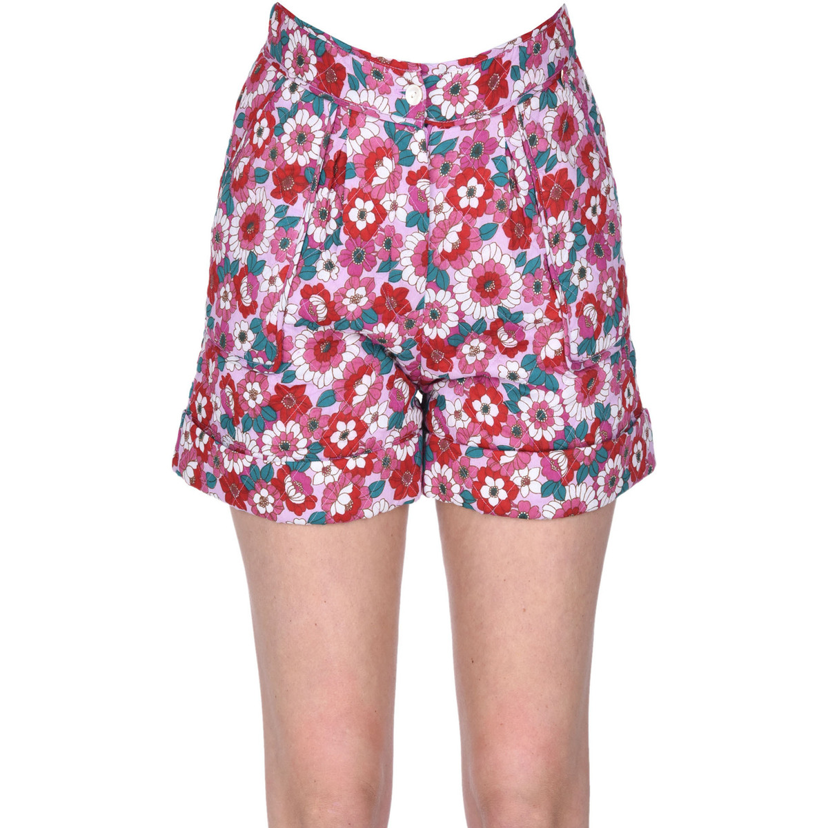Abbigliamento Donna Shorts / Bermuda Antik Batik Shorts trapuntati stampa floreale PNH00003047AE Rosso