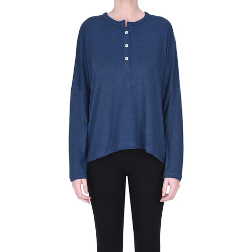Abbigliamento Donna T-shirt & Polo Scaglione T-shirt serafino oversize TPS00003090AE Blu