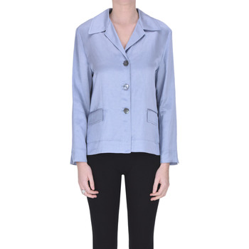 Abbigliamento Donna Giacche Seventy Blazer in viscosa e lino CSG00003101AE Blu