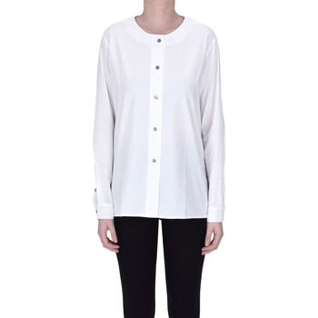 Abbigliamento Donna Camicie Pomandere Camicia ampia in cotone TPC00003121AE Bianco
