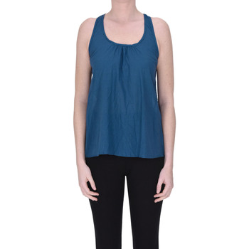 Abbigliamento Donna Top / T-shirt senza maniche Bsbee Top in cotone TPT00003086AE Blu