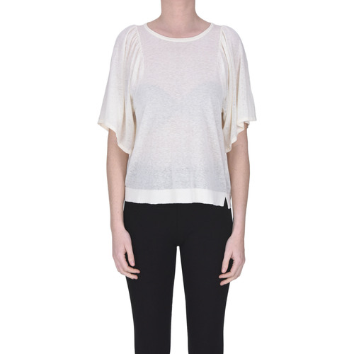 Abbigliamento Donna T-shirt & Polo Bellerose T-shirt in maglina  TPS00003076AE Bianco