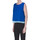 Abbigliamento Donna Top / T-shirt senza maniche Niu' Top doppio in cotone TPT00003098AE Blu