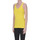 Abbigliamento Donna Top / T-shirt senza maniche Alysi Tank top in cotone TPT00003100AE Giallo