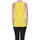 Abbigliamento Donna Top / T-shirt senza maniche Alysi Tank top in cotone TPT00003100AE Giallo