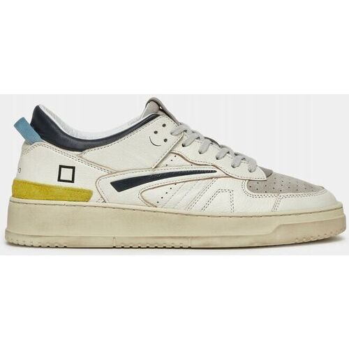 Scarpe Uomo Sneakers Date M401-TO-CO-WA TORNEO COLORED-WHITE GREY Bianco