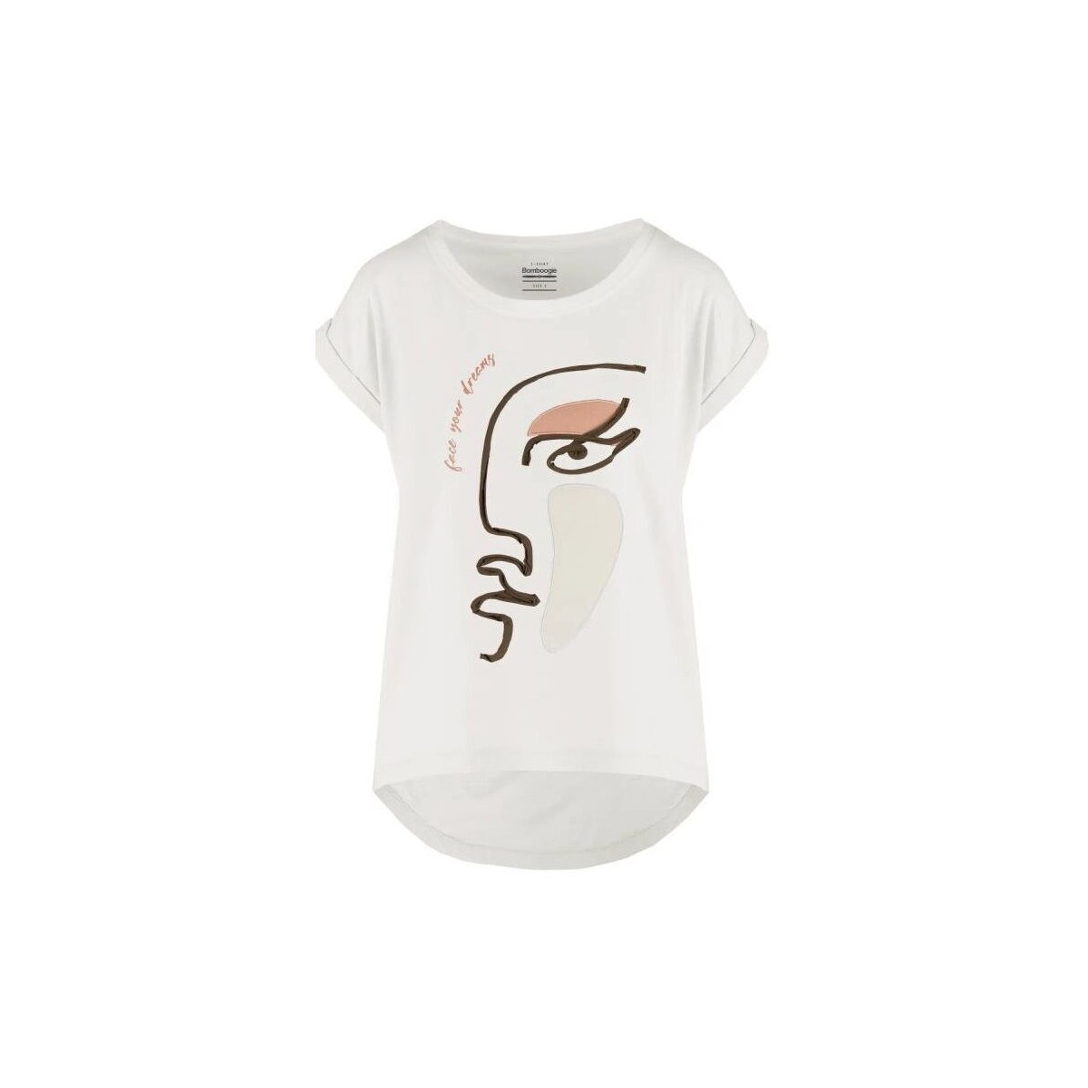 Abbigliamento Donna T-shirt & Polo Bomboogie TW8511 T JIN4-01 Bianco