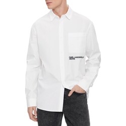 Abbigliamento Uomo Camicie maniche lunghe Karl Lagerfeld 240D1601-FF Bianco