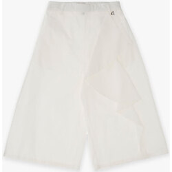 Abbigliamento Bambina Pantaloni Dixie Pantaloni cropped elasticato RS05270G64 Bianco