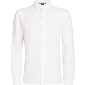 Abbigliamento Uomo Camicie maniche lunghe Tommy Hilfiger PIGMENT DYED LI SOLID RF SHIRT Bianco