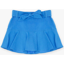 Abbigliamento Bambina Gonne Dixie Minigonna balze monocolour con fusciacca GB26300G64 Blu