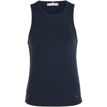 Image of Top Tommy Hilfiger Top blu navy con mini logo