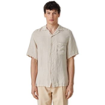 Abbigliamento Uomo Camicie maniche lunghe Portuguese Flannel Linen Camp Collar Shirt - Raw Beige