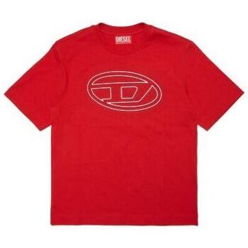 Abbigliamento Unisex bambino T-shirt & Polo Diesel J01788-0BEAF TJUSTBIGOVAL OVER-K407 Rosso