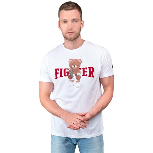 Abbigliamento Uomo T-shirt maniche corte Le Temps des Cerises Bear Bianco