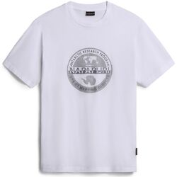 Abbigliamento Uomo T-shirt maniche corte Napapijri T-Shirt a Maniche Corte Bollo S-BOLLO Bianco