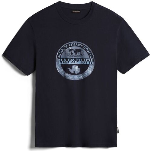 Abbigliamento Uomo T-shirt maniche corte Napapijri T-Shirt a Maniche Corte Bollo S-BOLLO Blu