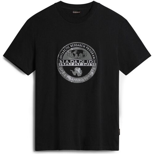Abbigliamento Uomo T-shirt maniche corte Napapijri T-Shirt a Maniche Corte Bollo S-BOLLO Nero