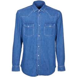 Abbigliamento Uomo Camicie maniche lunghe Dondup SKU_272109_1523680 Blu