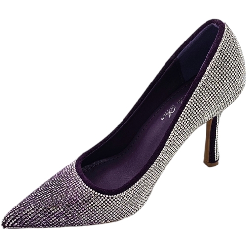 Scarpe Donna Décolleté Malu Shoes Scarpe decollete donna eleganti viola con brillantini degrade a Viola