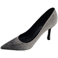 Image of Scarpe Malu Shoes Scarpe decollete donna eleganti nero con brillantini degrade ar