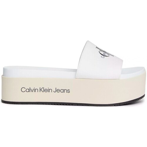 Scarpe Donna Sandali Calvin Klein Jeans Sandalias  en color blanco para Bianco