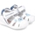 Scarpe Unisex bambino Sandali Biomecanics Kids Sandals 242123-A - White Blu