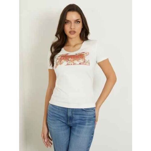 Abbigliamento Donna T-shirt & Polo Guess W4GI23 J1314-G012 Bianco
