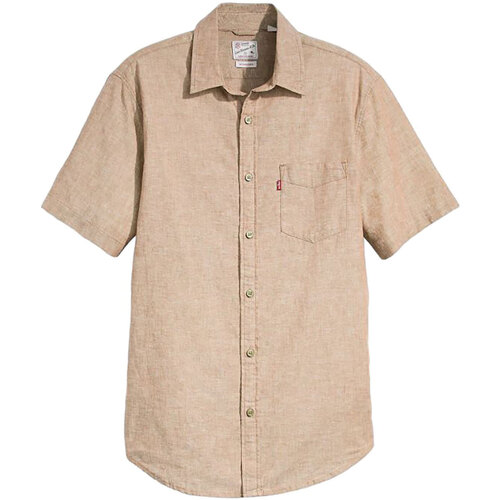 Abbigliamento Uomo Camicie maniche lunghe Levi's S/S SUNSET 1 POCKET STANDARD Beige