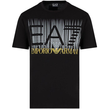 Abbigliamento Uomo T-shirt maniche corte Emporio Armani EA7 MAN JERSEY T-SHIRT Nero